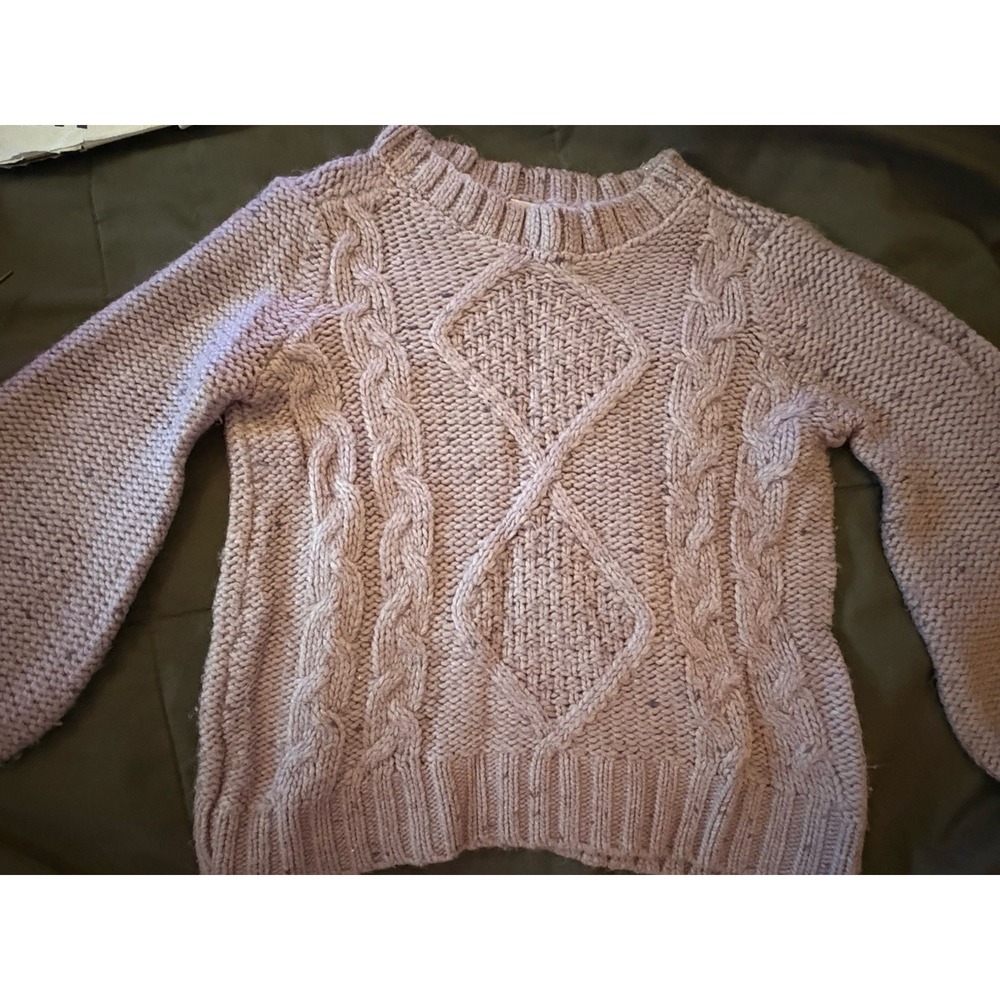 OshKosh B'gosh Kids‎ Girl's Cable Knit Sweater Size 4Light Purple